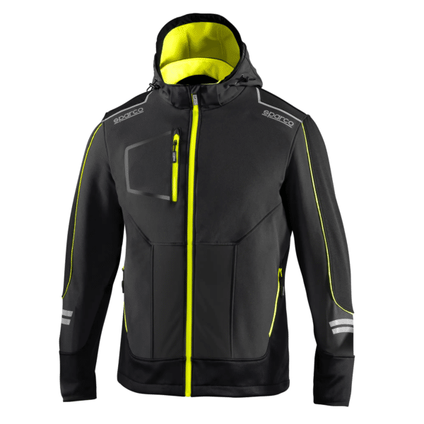 chaqueta-softshell-sparco-york-frontal-negro-amarillo