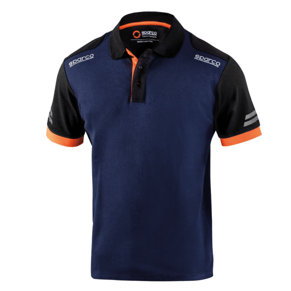 polo-sparco-toledo-frontal-marino-naranja