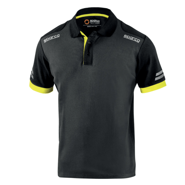 polo-sparco-toledo-frontal-gris-amarillo